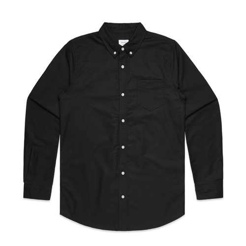 BLACK oxford-shirt-black